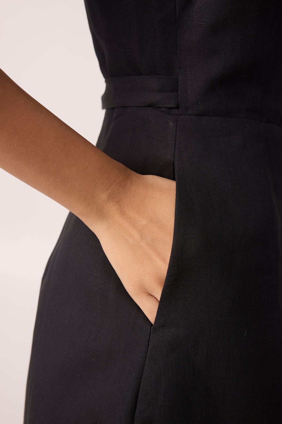 Arandi Black Wrap Dress - image 4