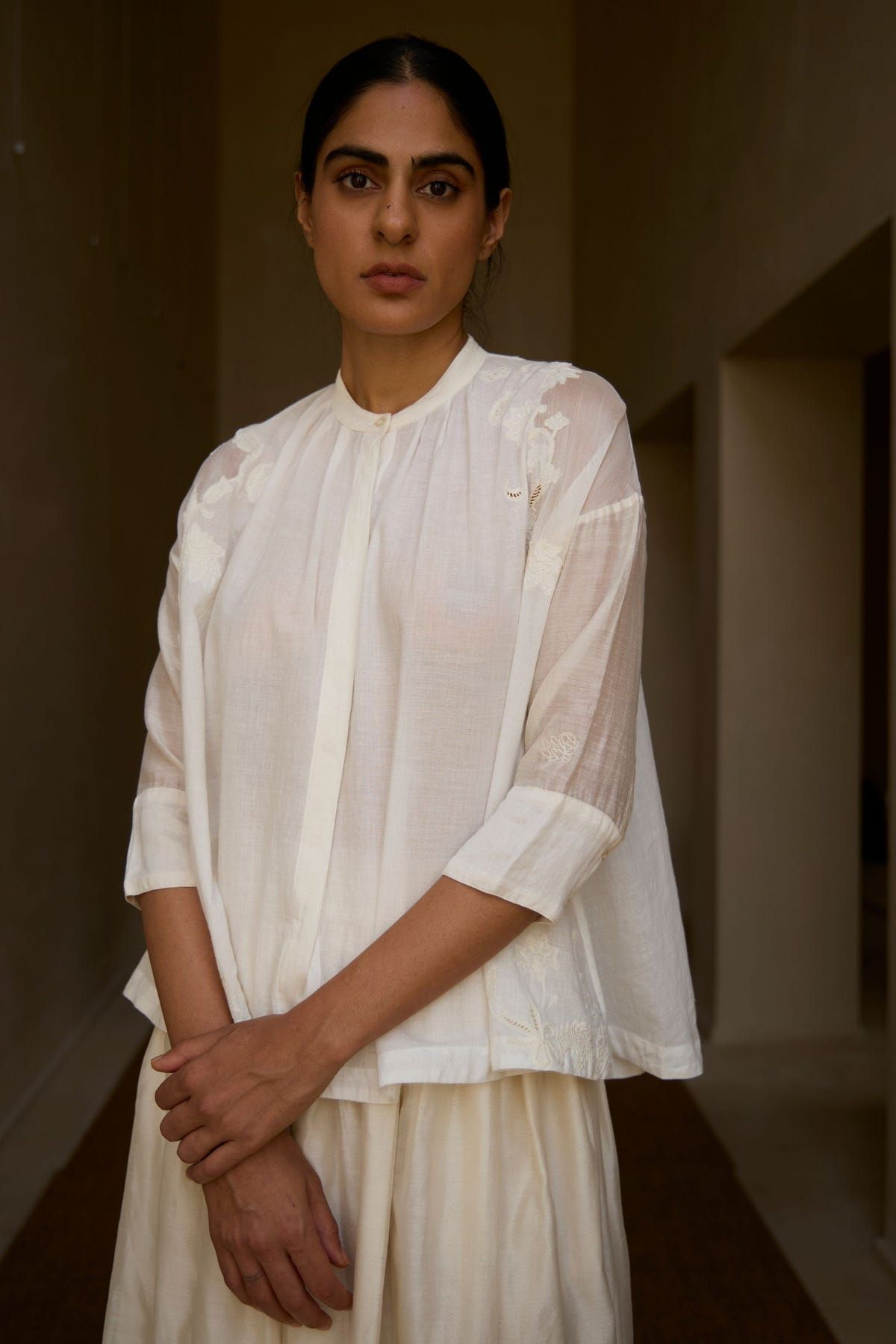 Raha Embroidered Handwoven Top - image 2