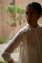 Raha Embroidered Handwoven Top view 7