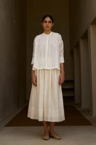 Raha Embroidered Handwoven Top view 10