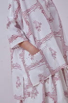 Goonj Red Hand Printed Shirt view 4