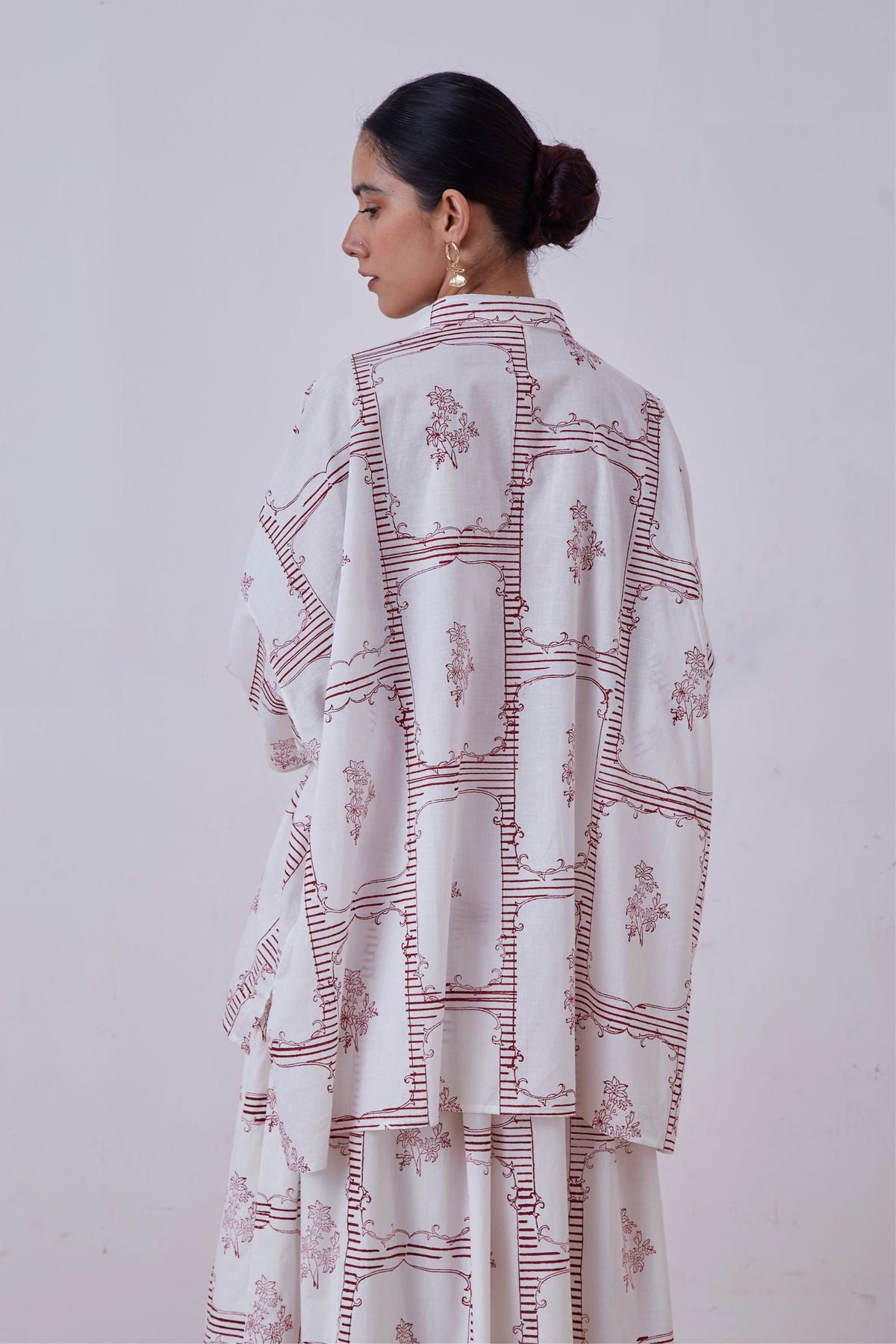 Goonj Red Hand Printed Shirt - image 7