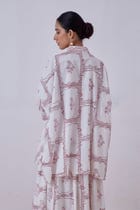 Goonj Red Hand Printed Shirt view 7