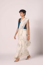 Saiph Zodiac Print Handwoven Saree view 4