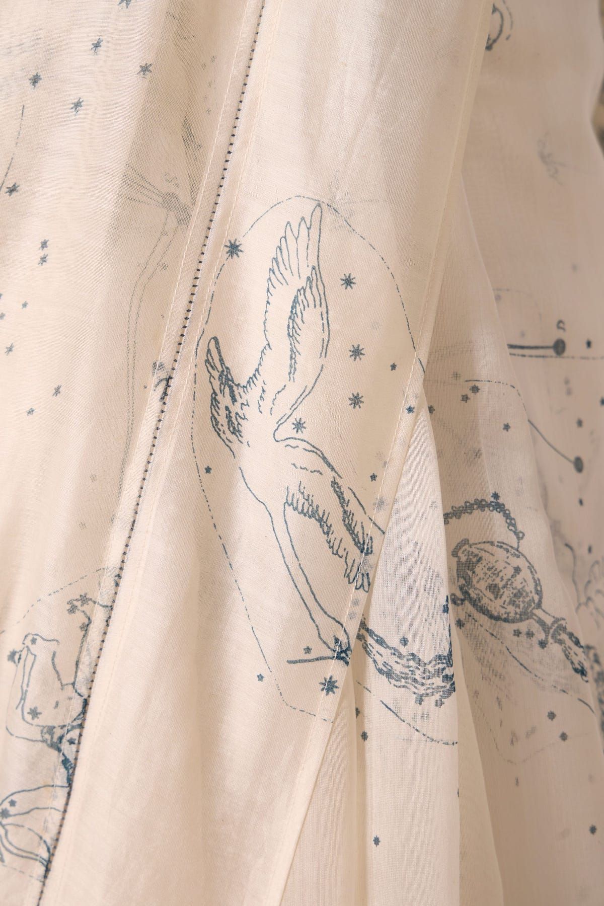 Saiph Zodiac Print Handwoven Saree - image 6
