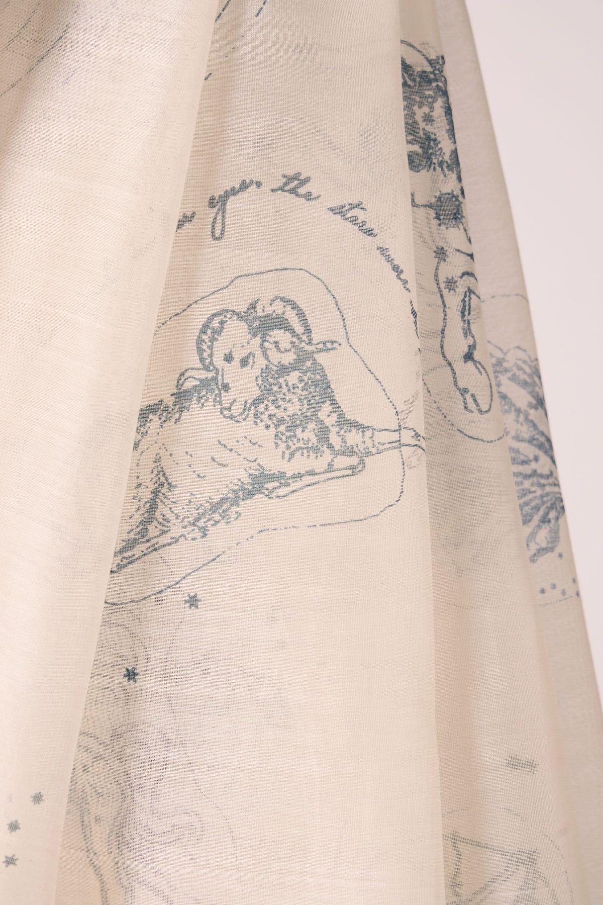 Saiph Zodiac Print Handwoven Saree - image 8
