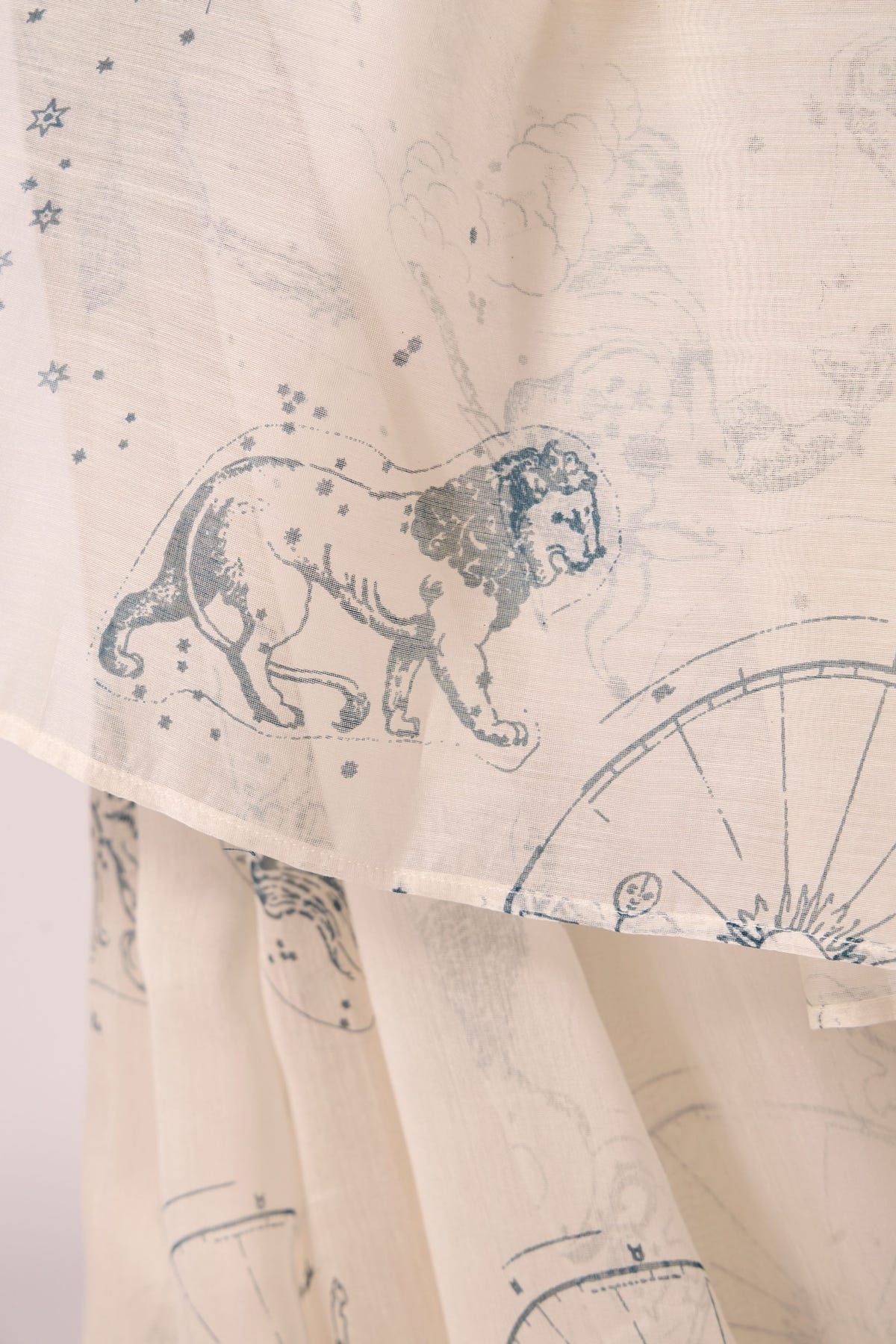 Saiph Zodiac Print Handwoven Saree - image 9