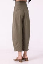 Elinor Olive Barrel Pants view 8