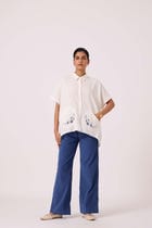 Sibyl Handwoven Embroidered Shirt view 8
