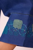 Nebo Ink Blue Linen Tunic Set view 4