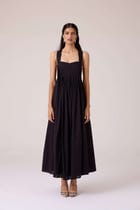 Erato Black Pleated Dress view 1