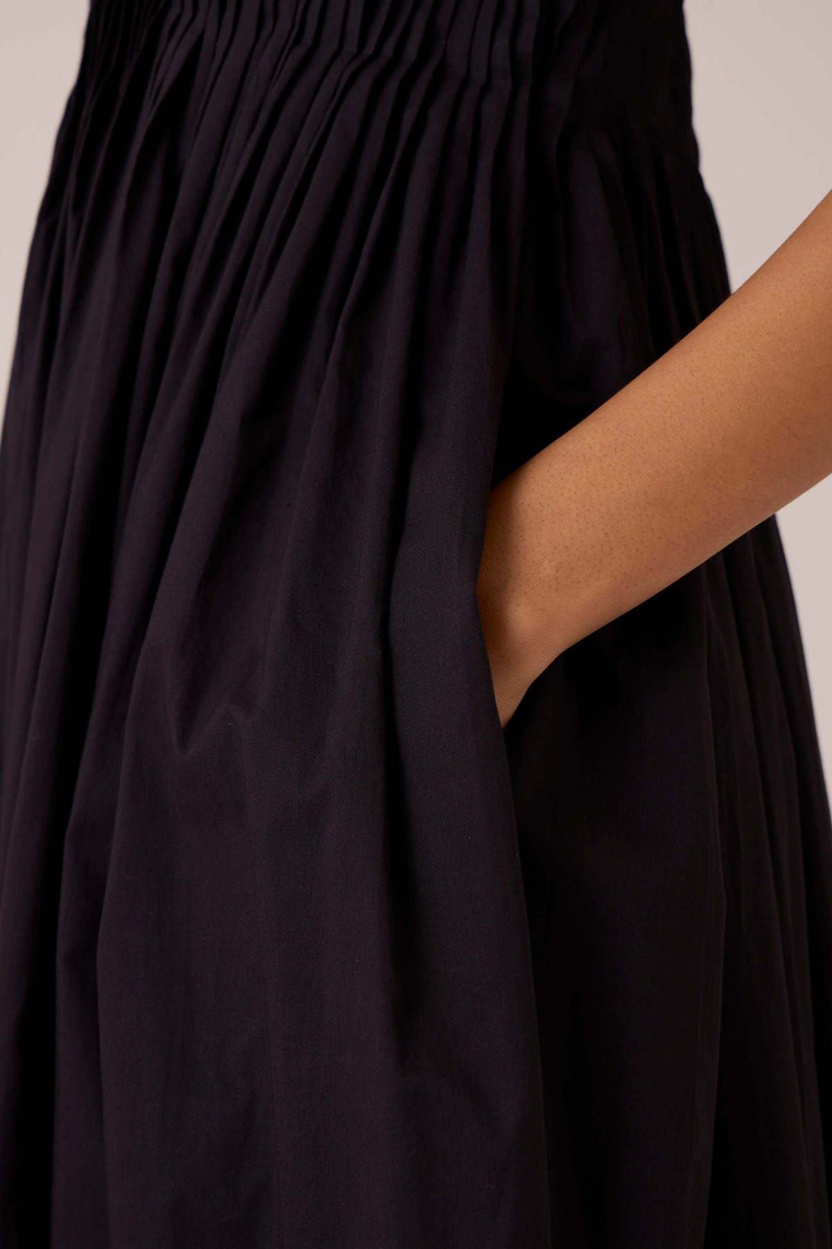 Erato Black Pleated Dress - image 11