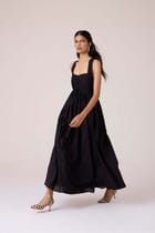Erato Black Pleated Dress view 13