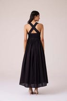 Erato Black Pleated Dress view 19