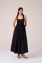 Erato Black Pleated Dress view 4