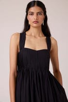 Erato Black Pleated Dress view 5