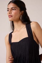 Erato Black Pleated Dress view 9