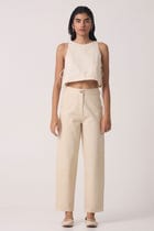 Sunisa Off White Denim Pants view 1