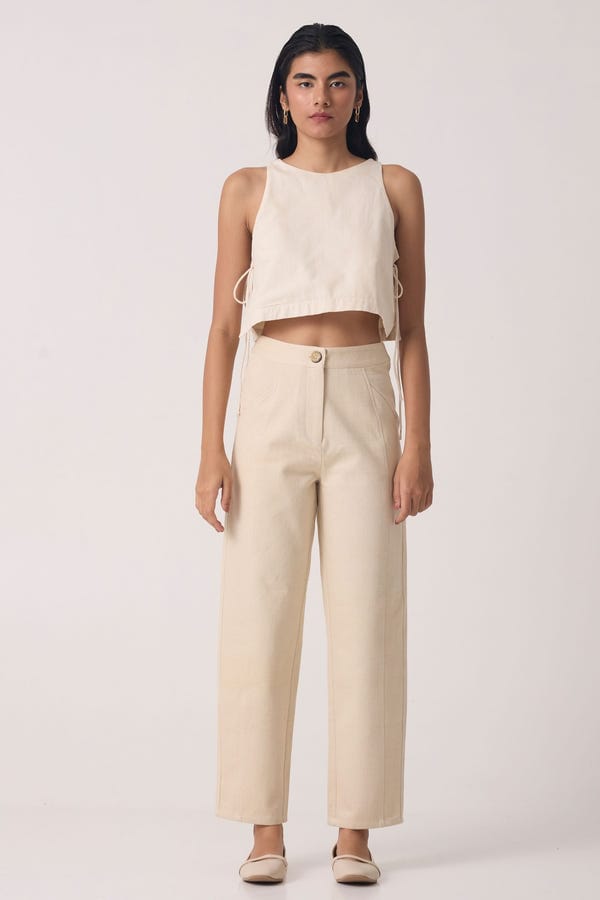 The Summer House — Sunisa Off White Denim Pants