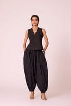 Ogon Black Embroidered Top view 7