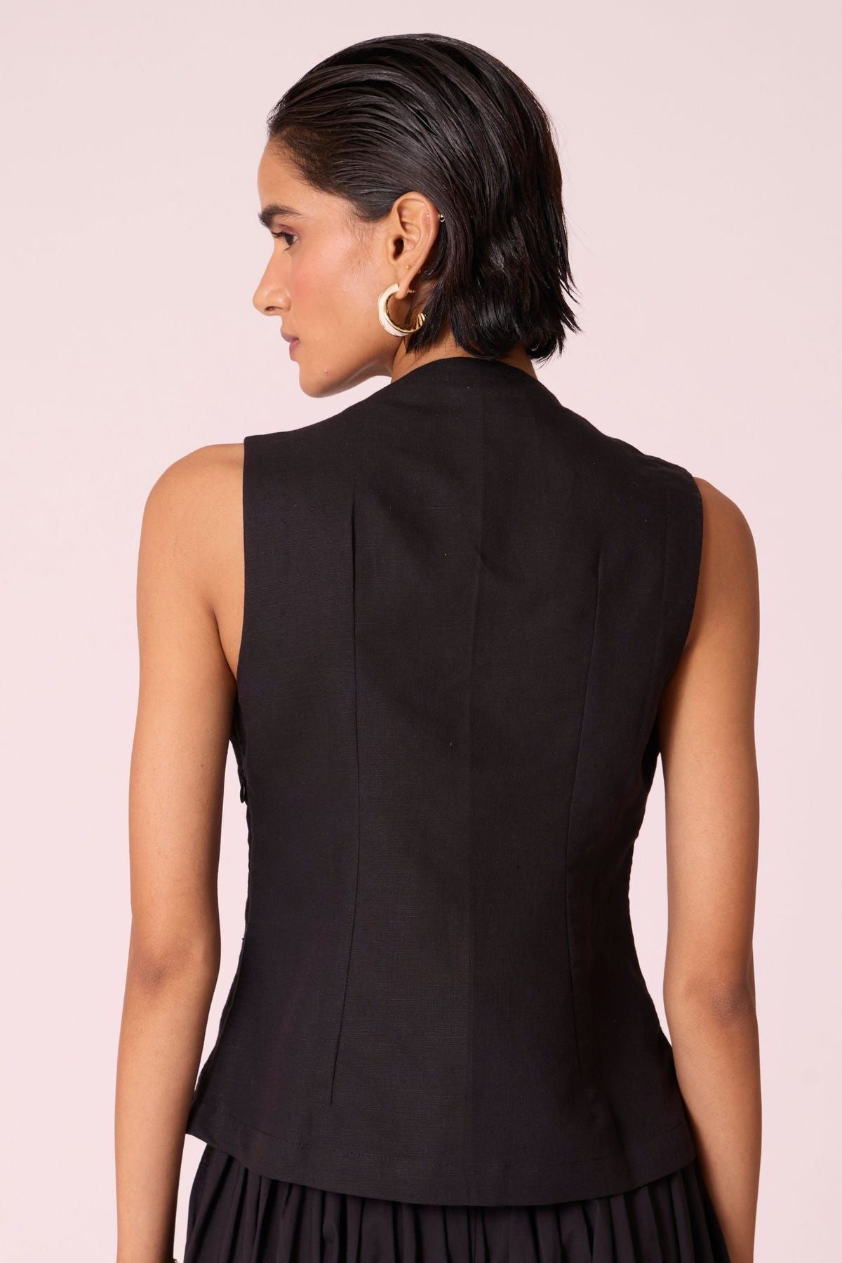 Ogon Black Embroidered Top - image 9