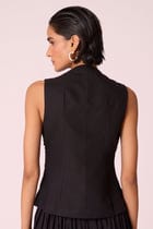 Ogon Black Embroidered Top view 9