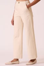 Yelena Off White Handloom Pants view 3