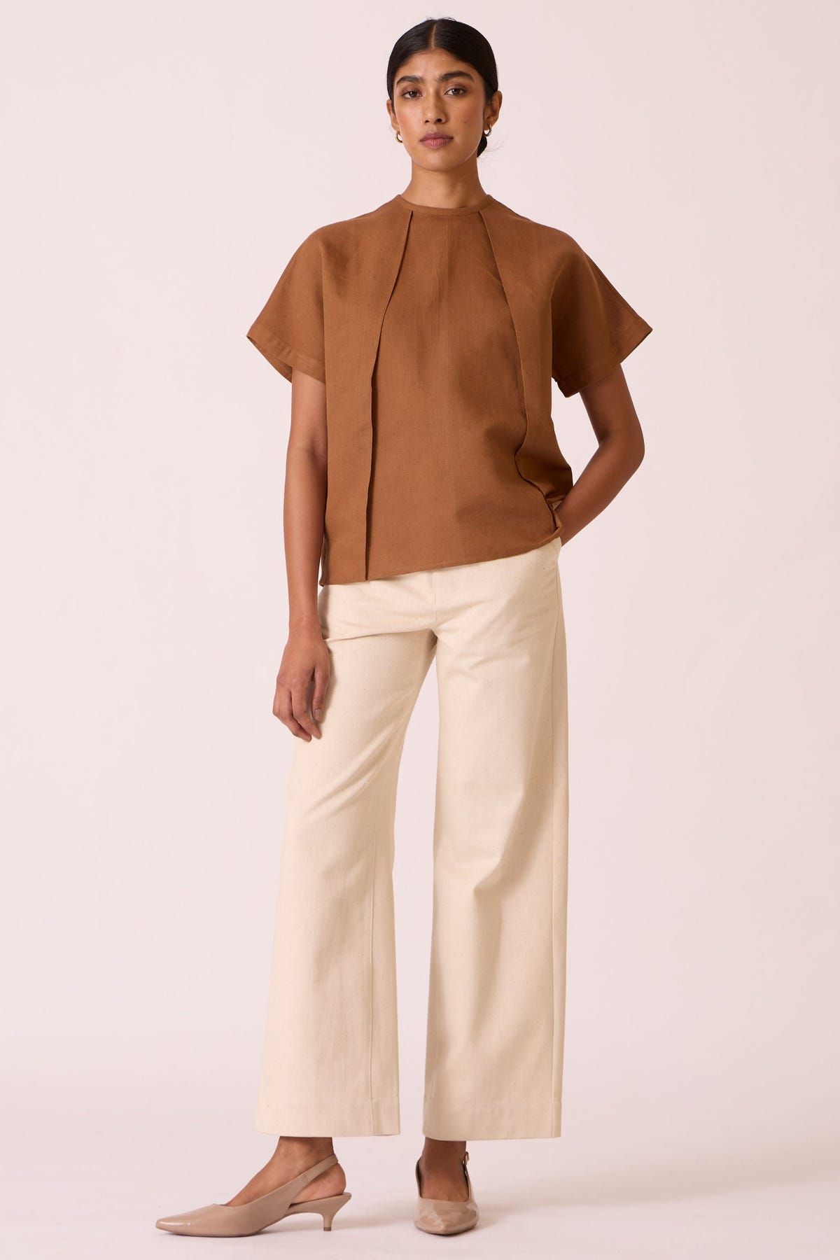 Yelena Off White Handloom Pants - image 6