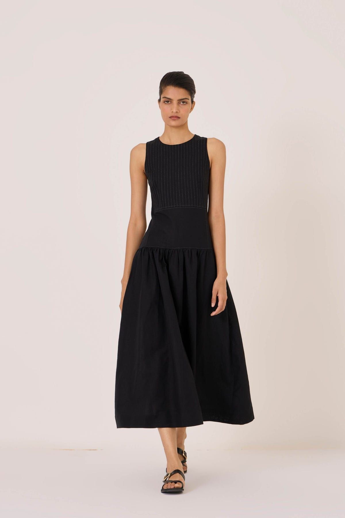 Nuwan Black Quilted Dress - image 3