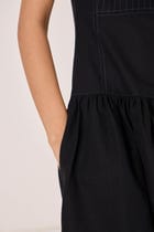 Nuwan Black Quilted Dress view 7