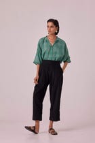 Bandra Black Needlecord Pants view 1