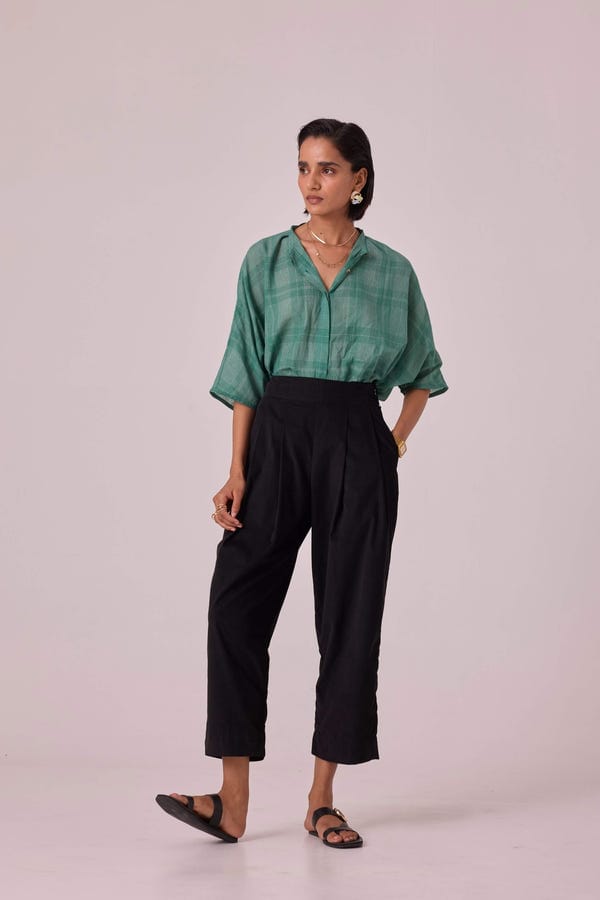 The Summer House — Bandra Black Needlecord Pants