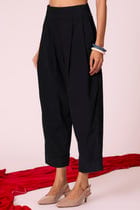 Bandra Black Needlecord Pants view 4