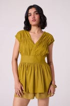 Maxim Olive Linen Shorts view 5