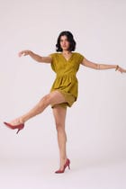 Maxim Olive Linen Shorts view 8