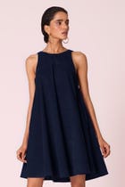 Reka Navy Needlecord Dress view 2