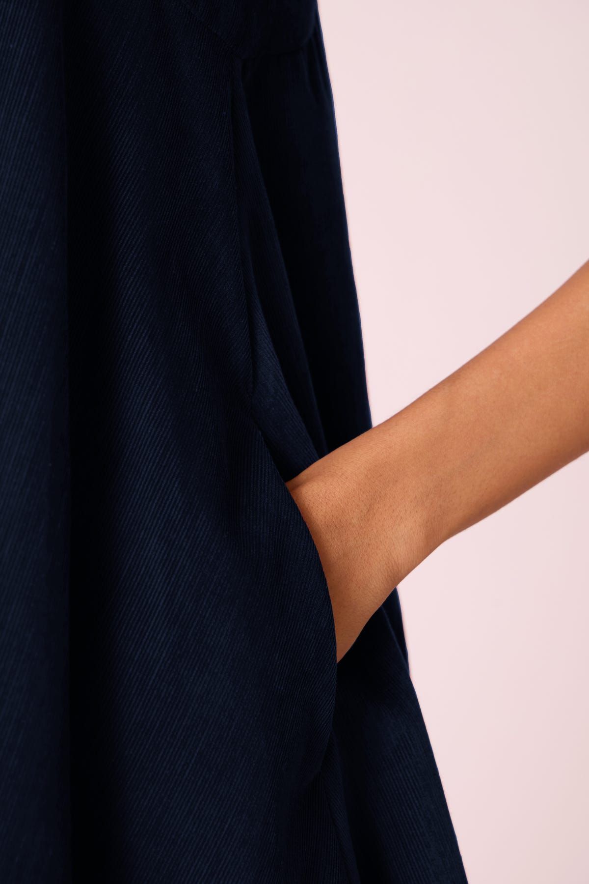 Reka Navy Needlecord Dress - image 5