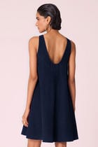 Reka Navy Needlecord Dress view 7