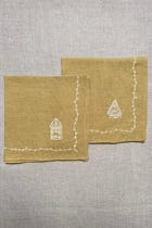Mustard Linen Napkins - Set of 2 view 2
