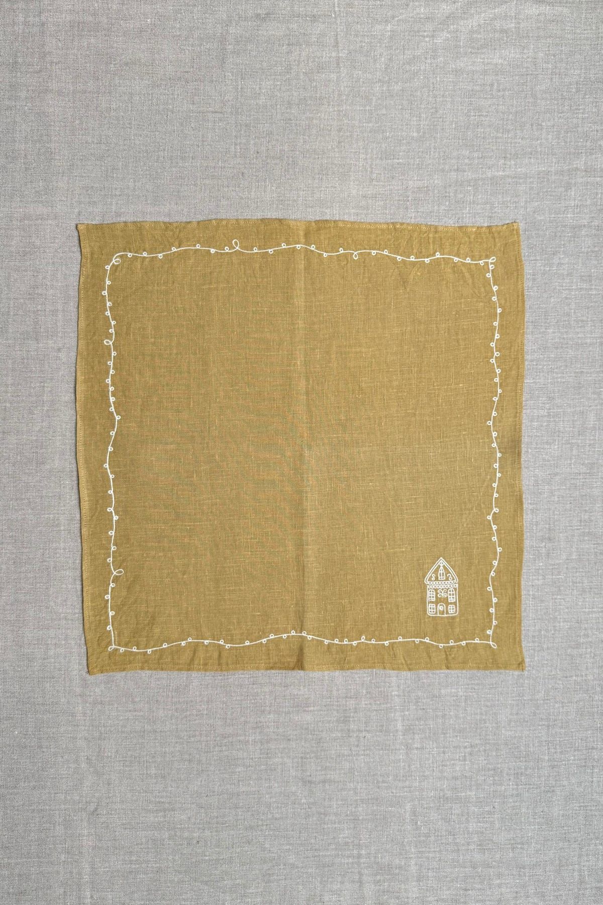 Mustard Linen Napkins - Set of 2 - image 5