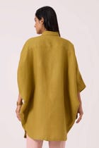 Perico Olive Linen Shirt view 11