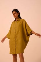 Perico Olive Linen Shirt view 12