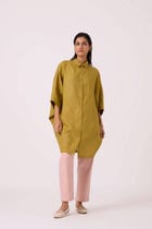 Perico Olive Linen Shirt view 2