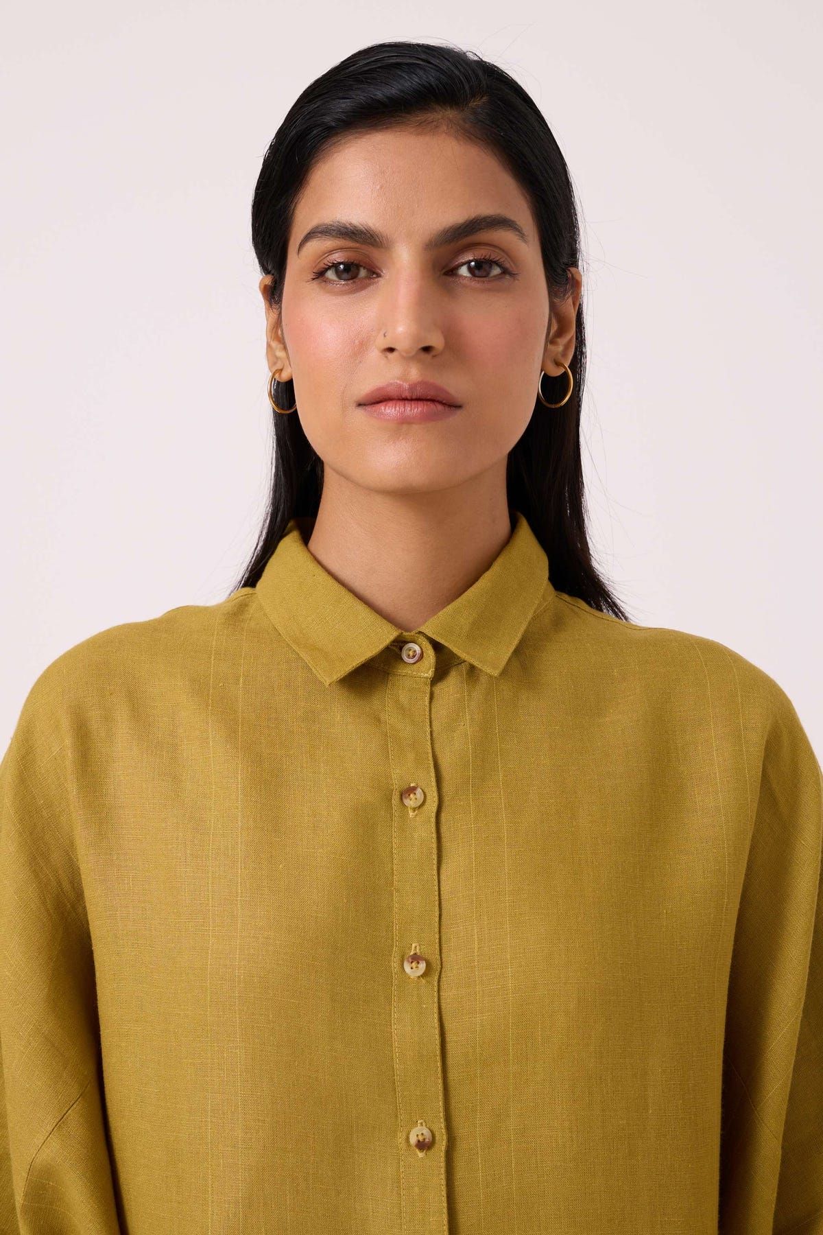 Perico Olive Linen Shirt - image 4