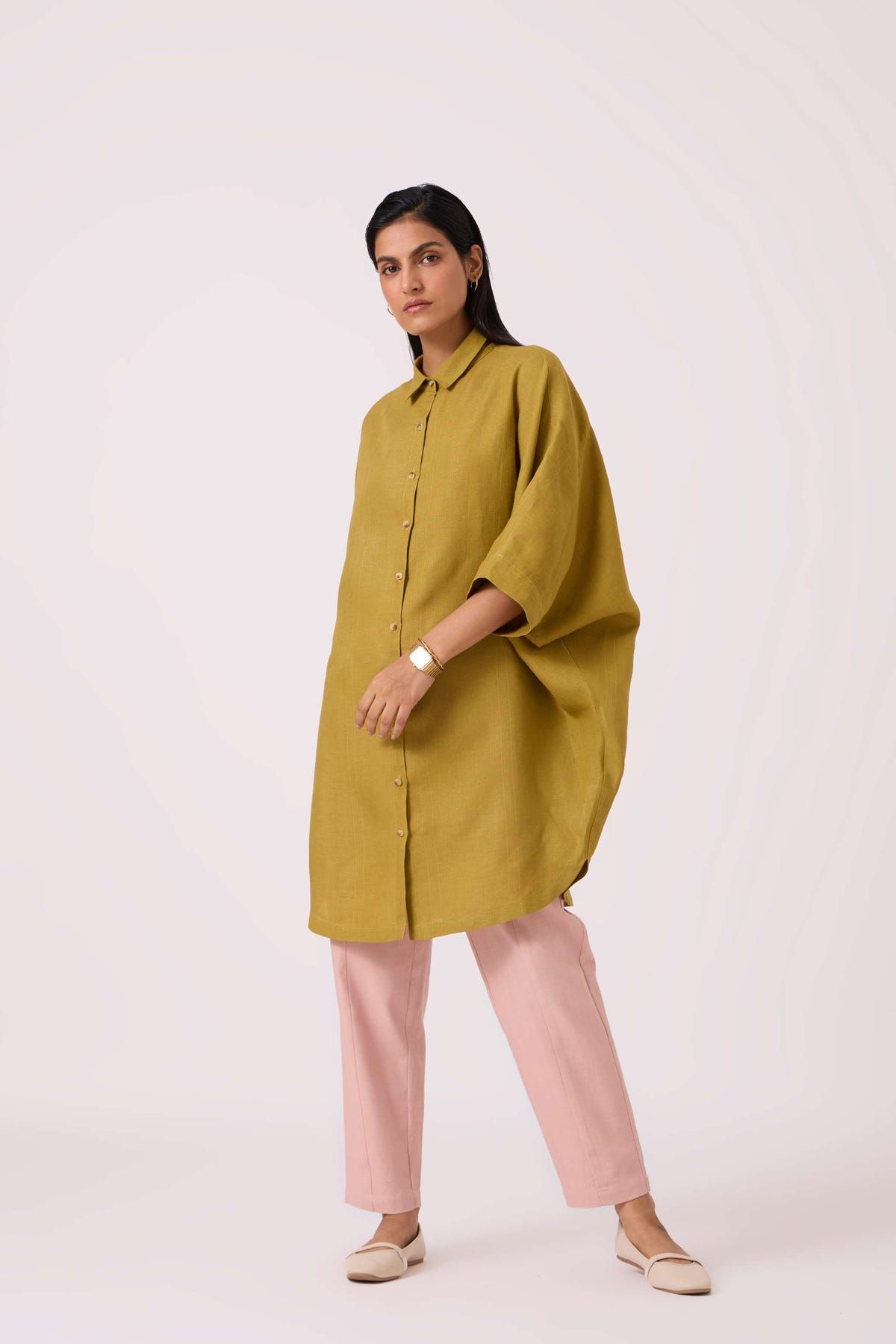 Perico Olive Linen Shirt - image 7