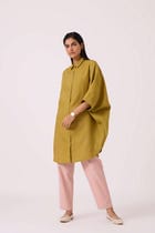 Perico Olive Linen Shirt view 7