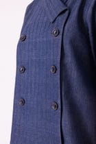 Becky Blue Handwoven Denim top view 5