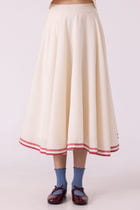 Medea Off White Handwoven Skirt view 3