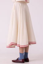 Medea Off White Handwoven Skirt view 4
