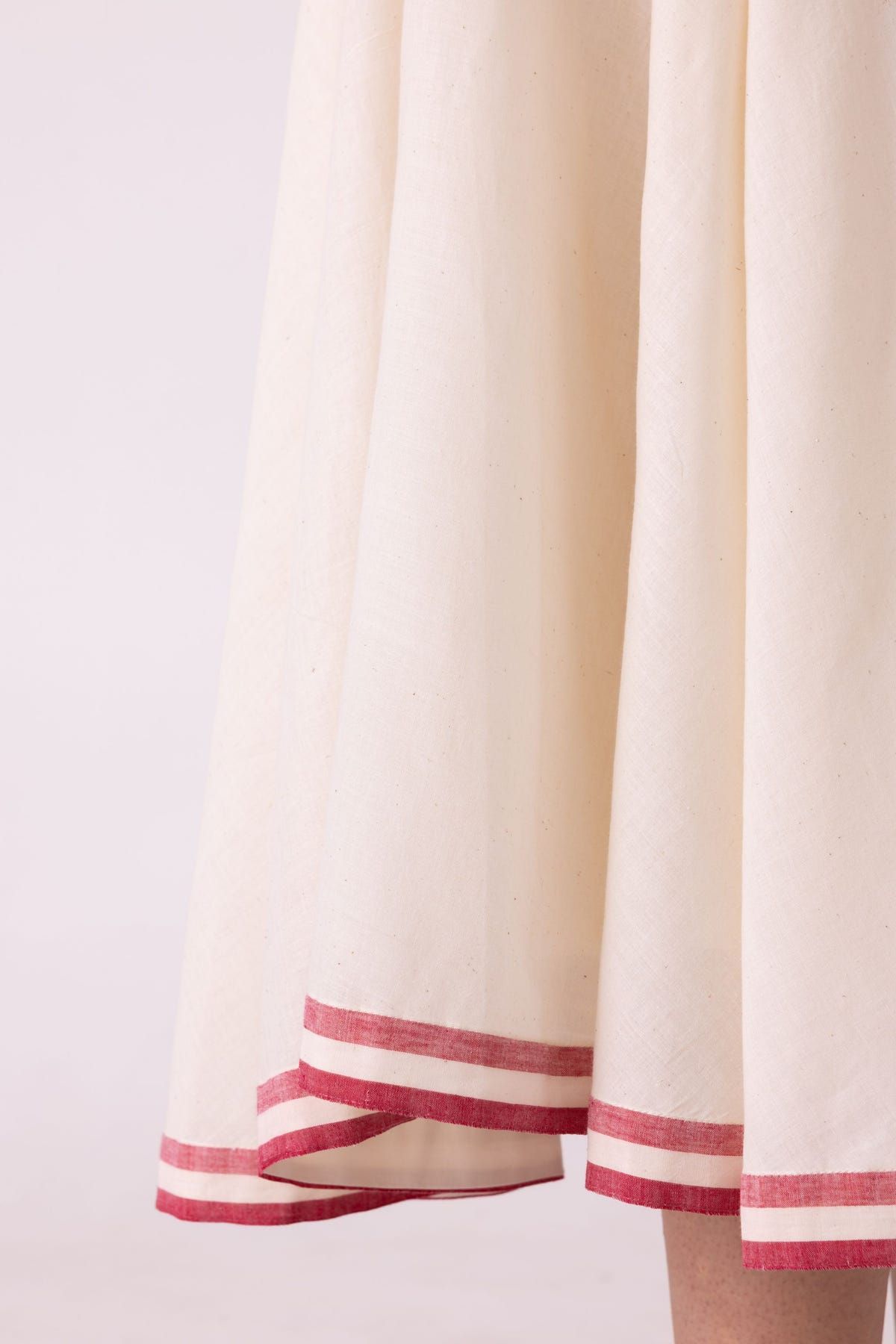 Medea Off White Handwoven Skirt - image 6
